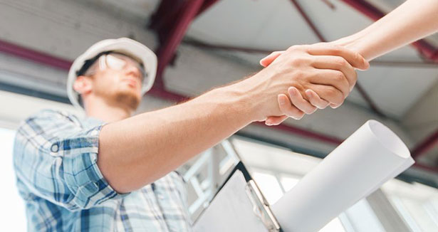 Signing of a construction contract